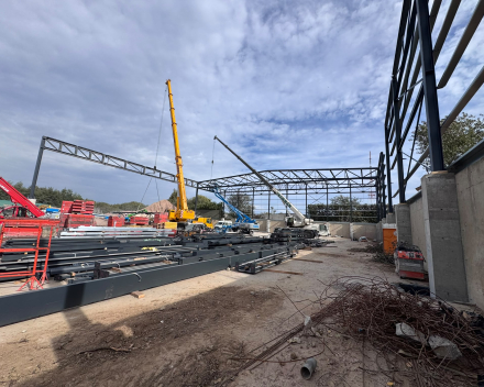 Montage staalstructuur.