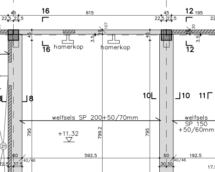 Belangrijk was het "denken in prefab" bij ontwerp van het gebouw. Een troef van STABLO !!